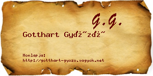 Gotthart Győző névjegykártya